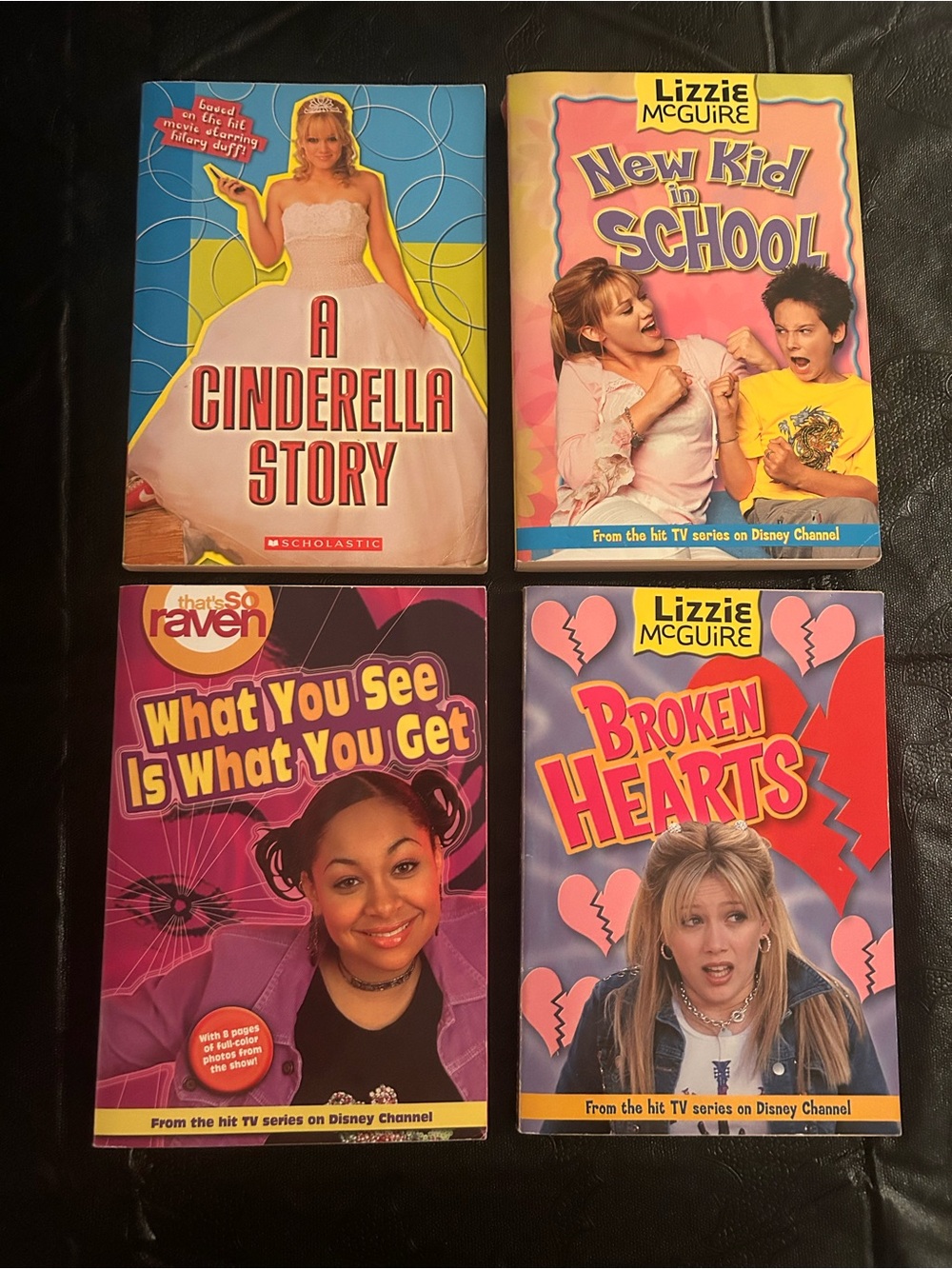 Y2K Disney Channel &!Movie Paperback Books Lizzie McGuire/Thats So Raven 4 Books